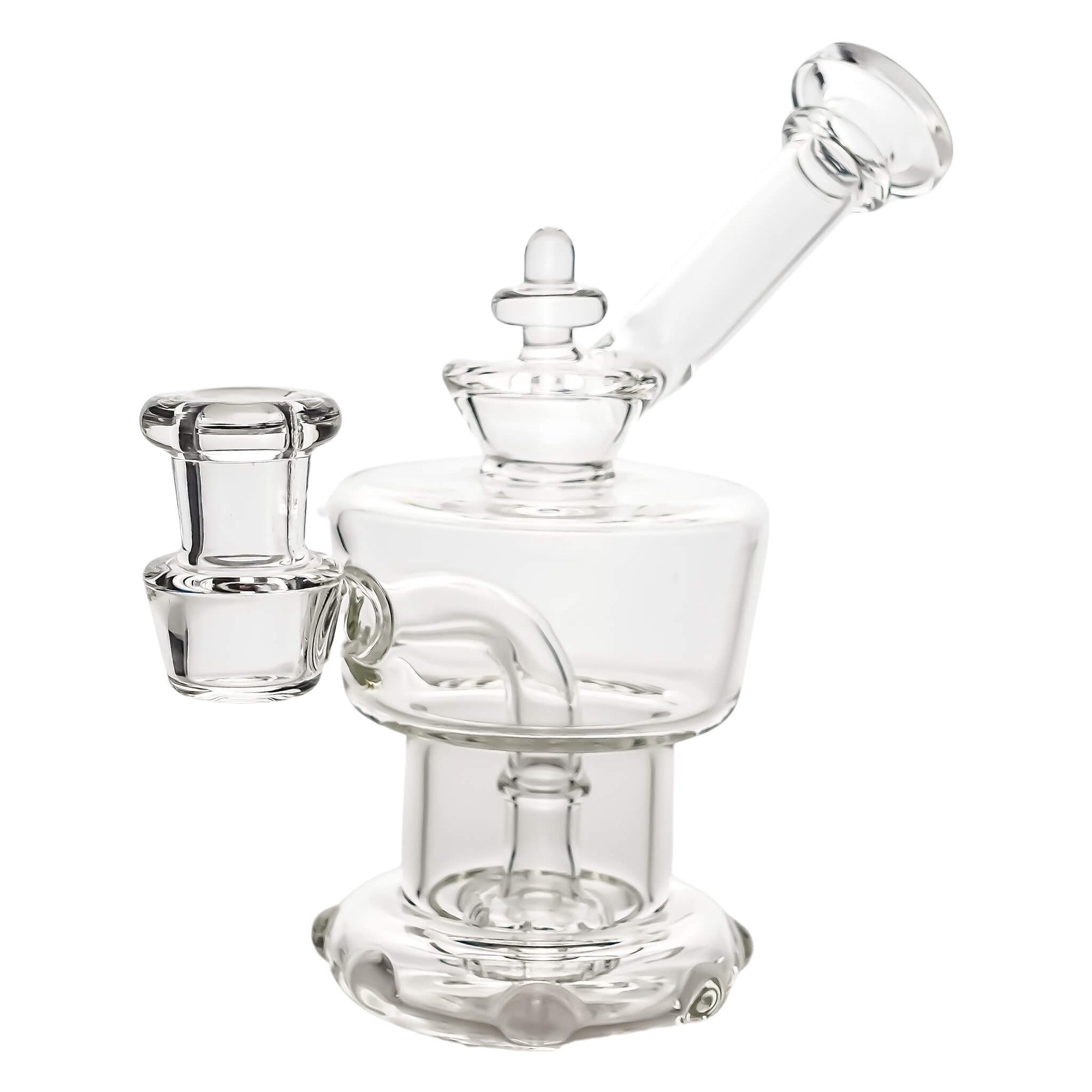 Equalizer Water Tank Bubbler | Dab Bubblers & Pipes | Regal Angled Profile View | DW