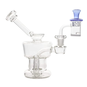 Water Tank 25mm Banger Spinner Dab Kit | Equalizer & Blue Vortex Cap | DW