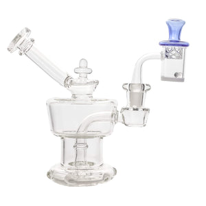 Water Tank 25mm Banger Spinner Dab Kit | Regal & Blue Vortex Cap | DW