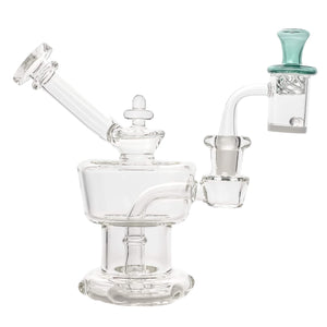 Water Tank 25mm Banger Spinner Dab Kit | Regal & Emerald Vortex Cap | DW