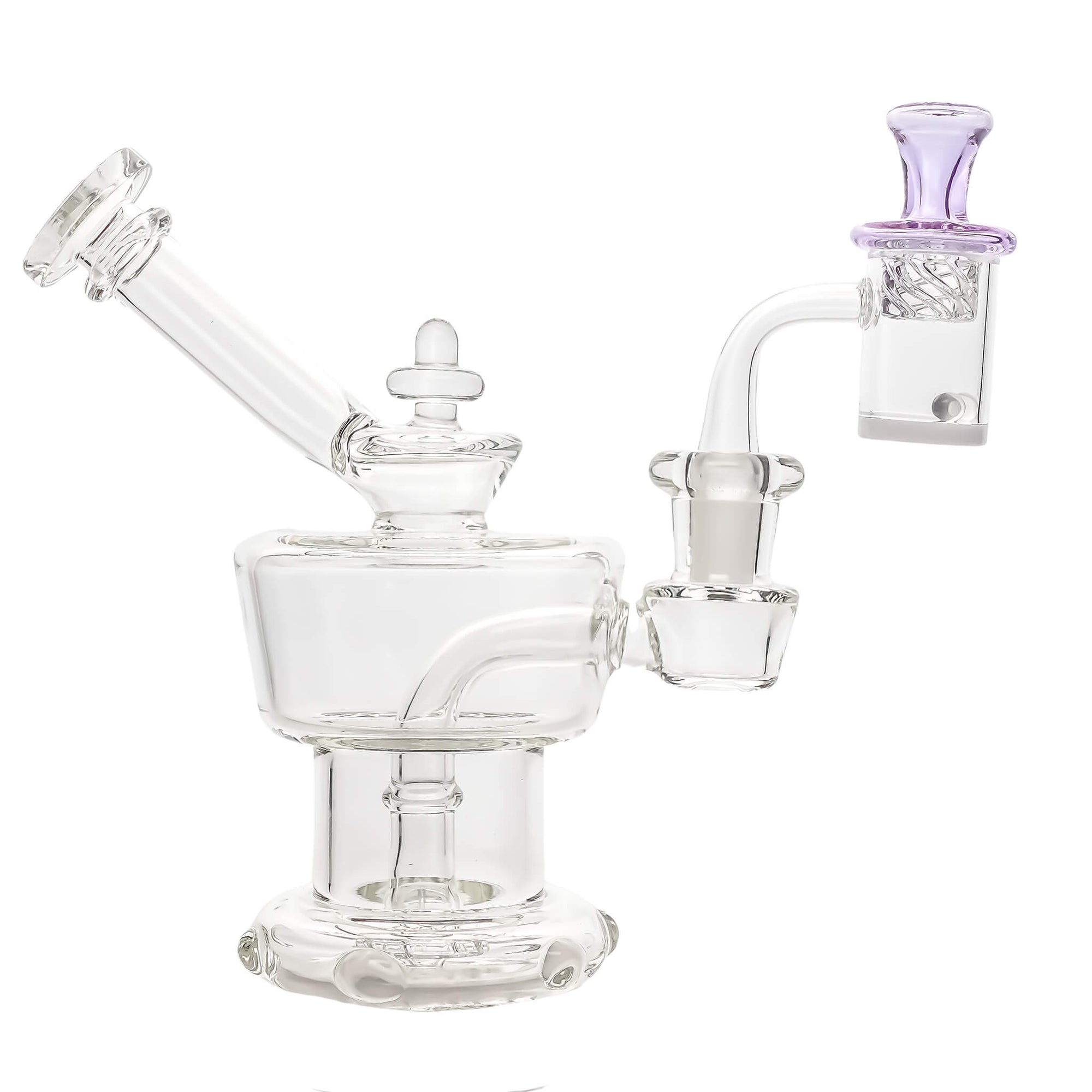 Water Tank 25mm Banger Spinner Dab Kit | Regal & Purple Vortex Cap | DW