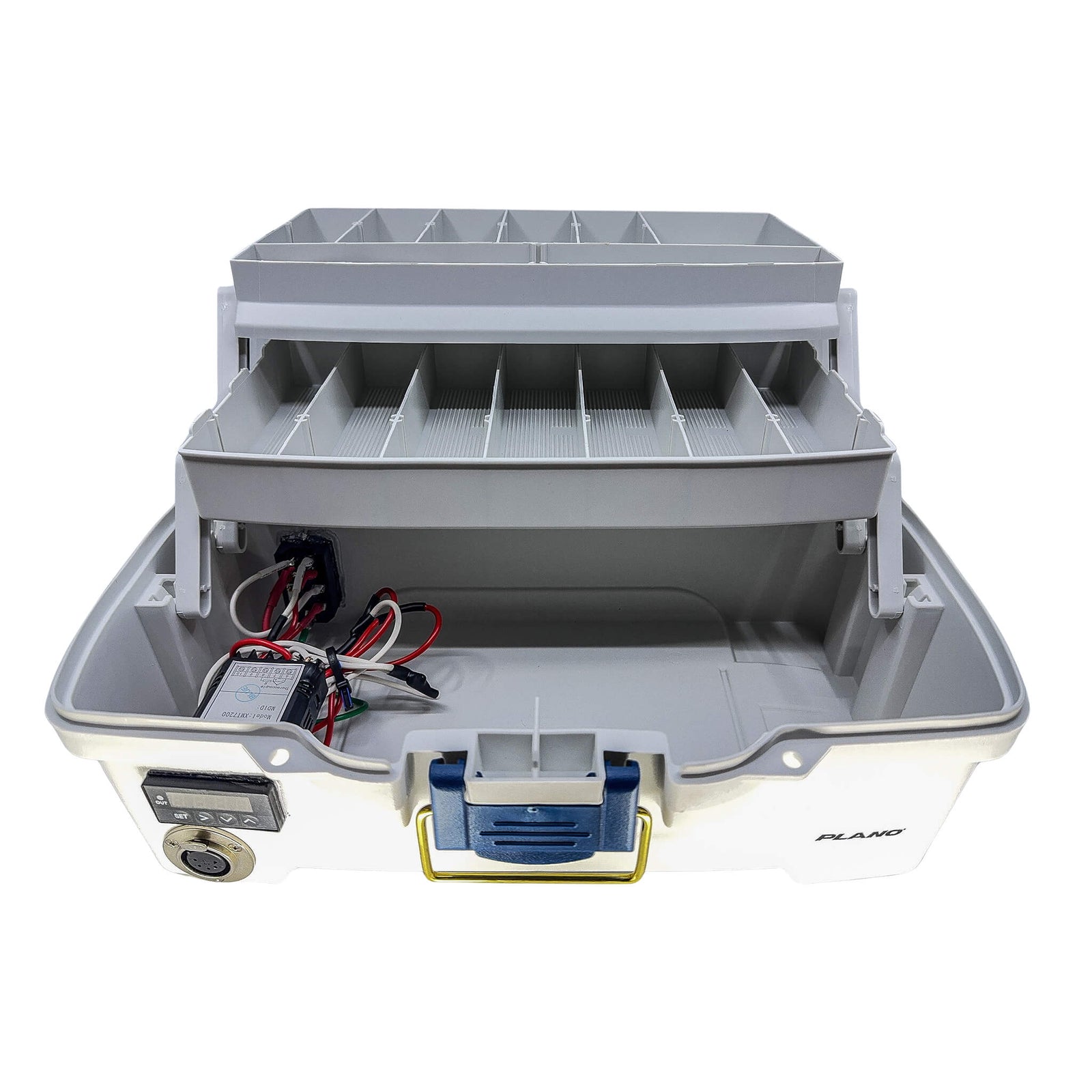 Plano Dab Tackle Box E-Nail Kit | Profile Blue Front View | Dabbing Warehouse