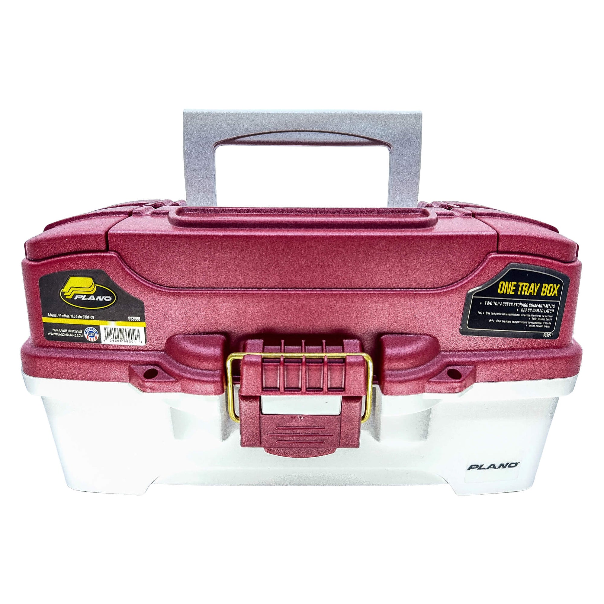 Plano Dab Tackle Box E-Nail Kit | Profile Maroon Front View | Dabbing Warehouse