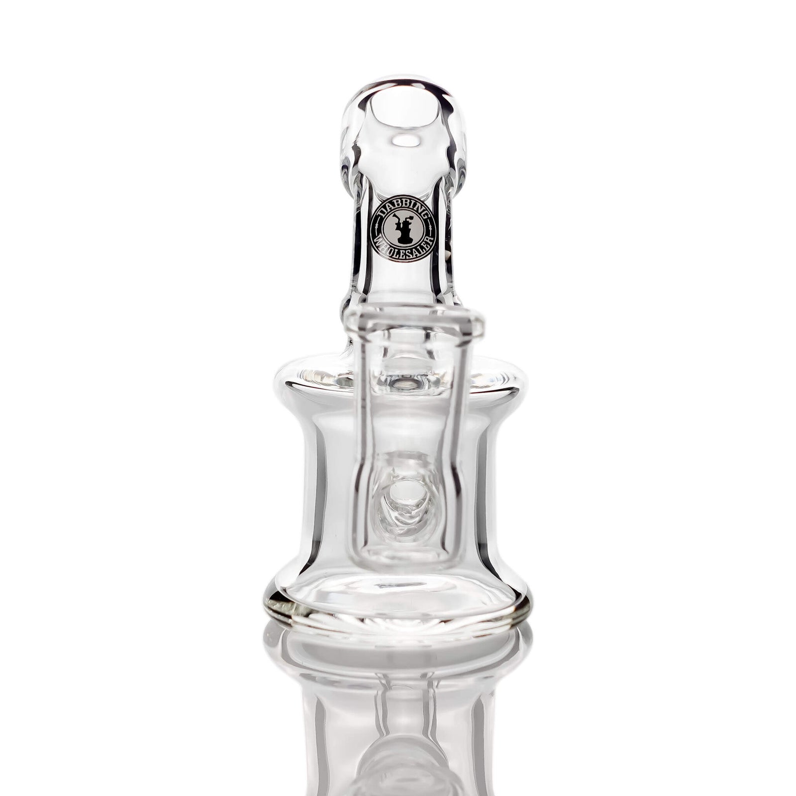 Tiny Hand Dab Rig | With DW2 Logo Straight Side View | the dabbing specialists