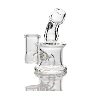 Tiny Hand Dab Rig | With DW2 Logo Alternate Side View | Dabbing Warehouse