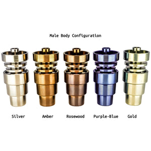 4-N-1 Titanium Nail Kit | All Five Color Variation View Male Bodied | Dabbing Warehouse