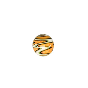 Wig Wag Terp Slurper Marble | Orange/Yellow/White/Green Colorway View | Dabbing Warehouse
