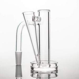 Terp Slide Tower Quartz Banger | 10mm Male Profile View | TDS