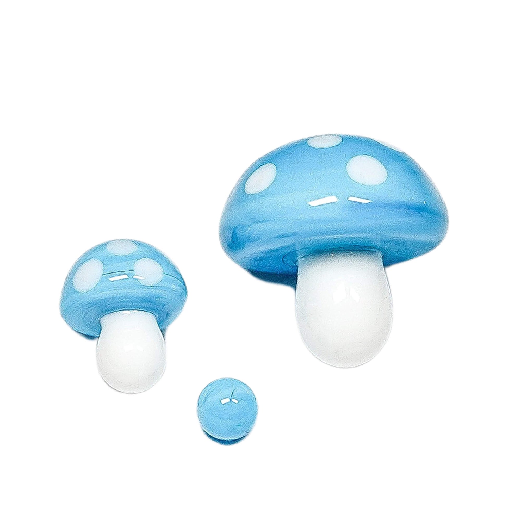 Mushroom Terp Slurper Set | Blue Profile View | Dabbing Warehouse