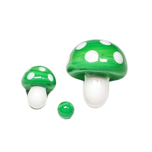 Mushroom Terp Slurper Set | Green Profile View | Dabbing Warehouse