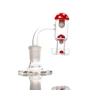 Mushroom Terp Slurper Set | Red In Banger View | Dabbing Warehouse