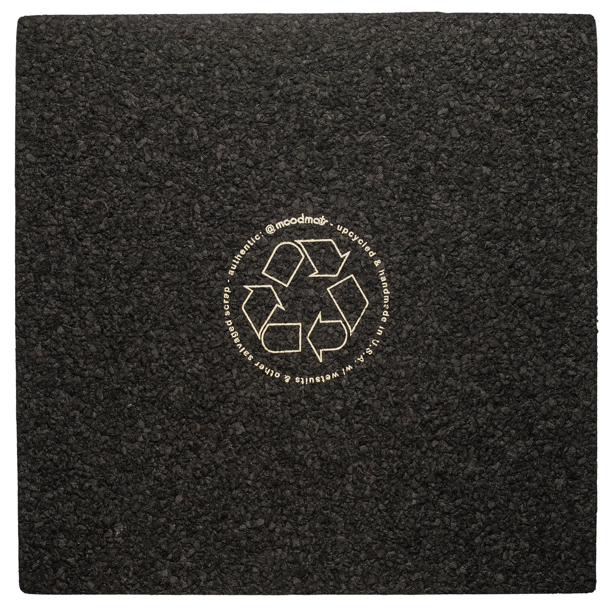 12" Square moodmat | "HASH" Logotype | Front Face View | DW