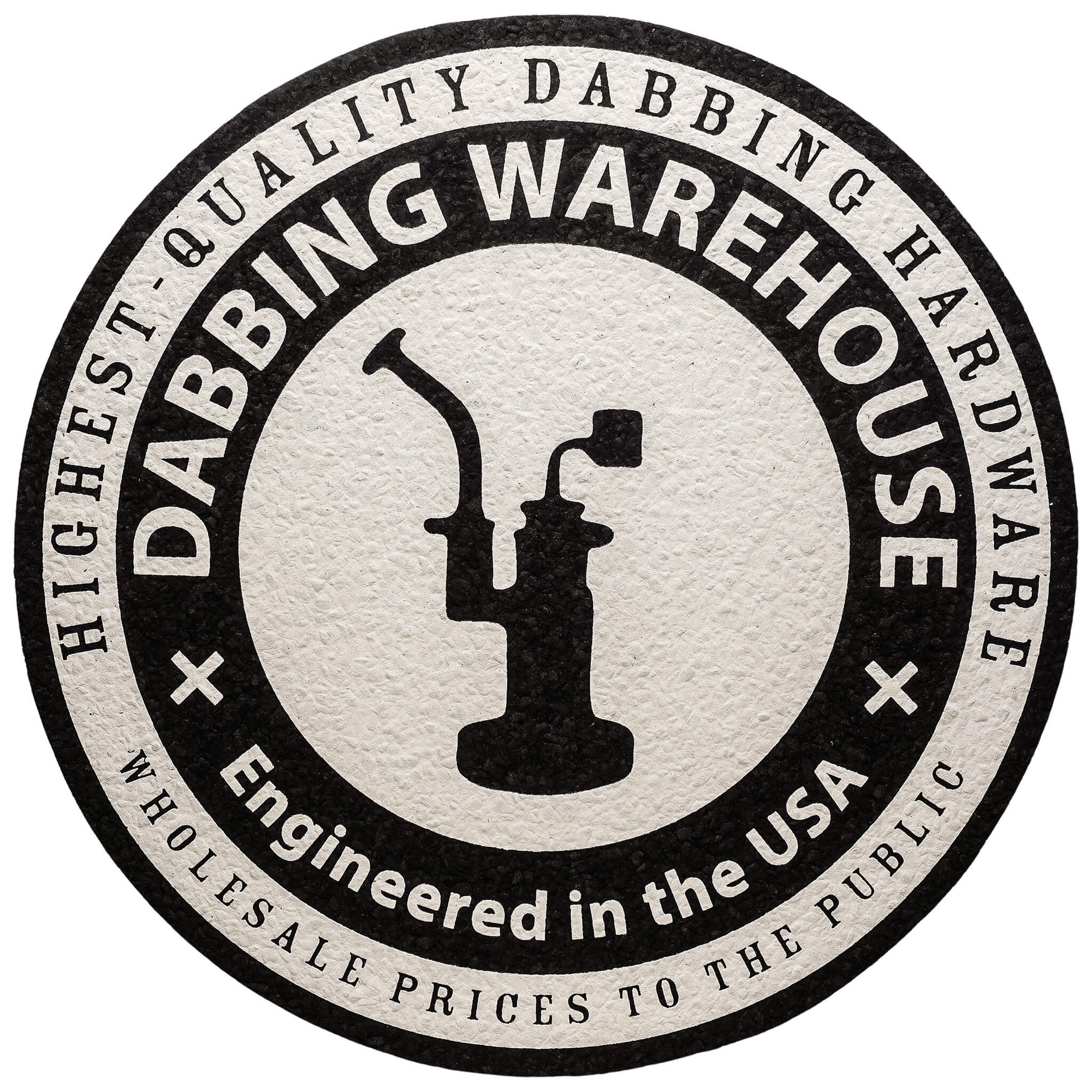 12" moodmat Dabbing Warehouse Logo | Front Face Profile View | DW