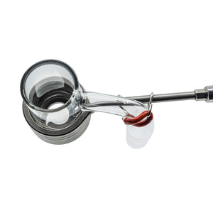 Coil Heater Clip Kit | Assembled On Quartz Banger Top Down View | DW