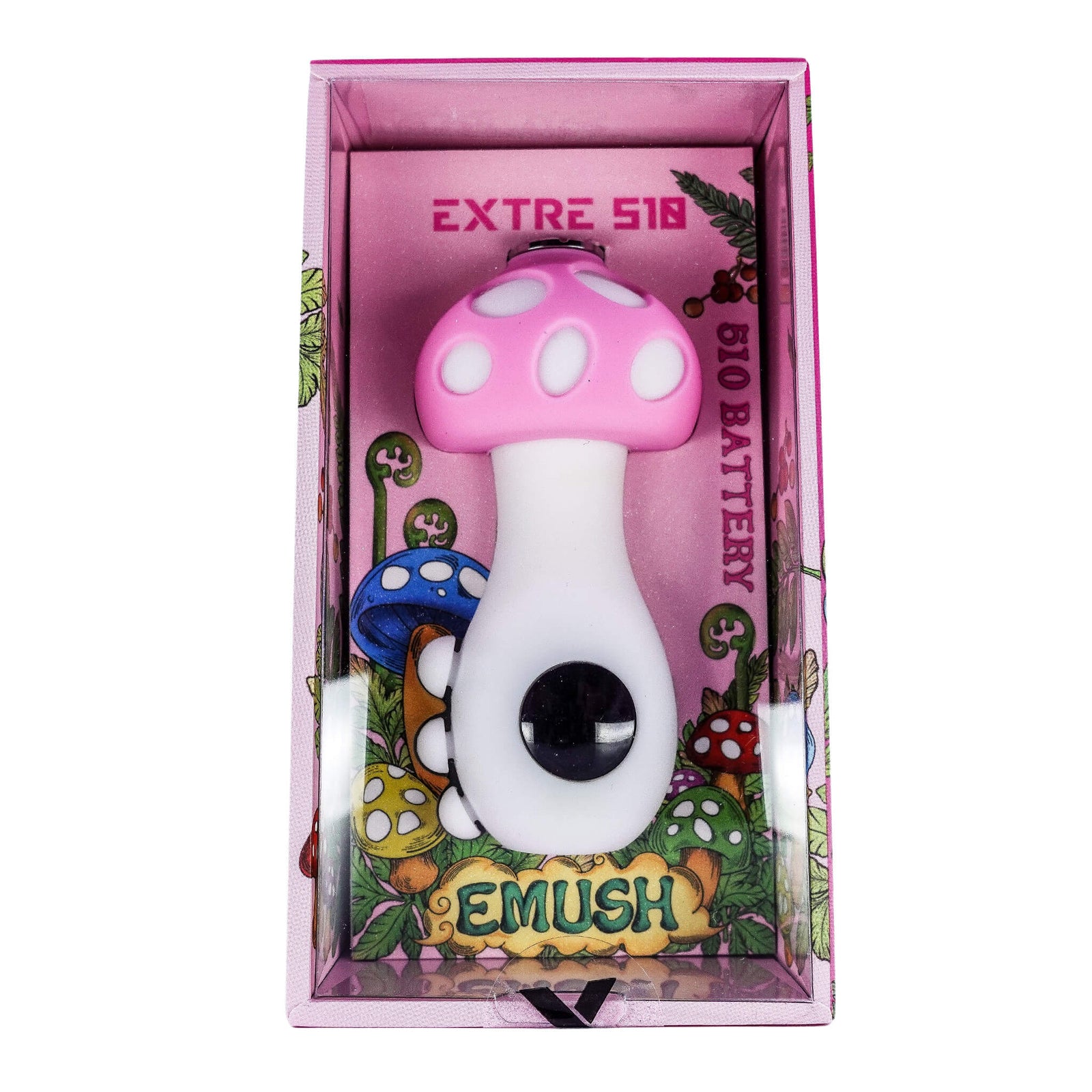 EMUSH Extre 510 Battery | Red Mushroom View | Dabbing Warehouse