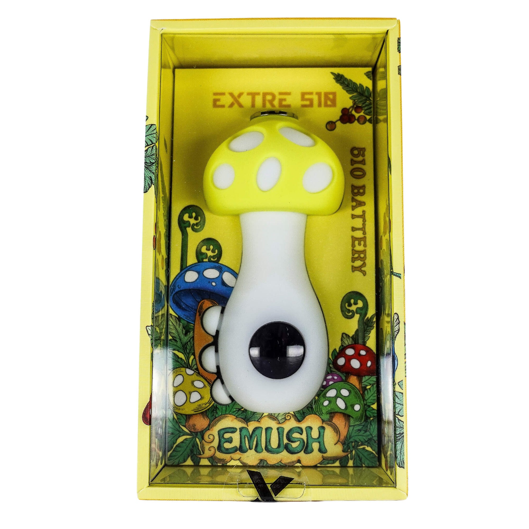 EMUSH Extre 510 Battery | Yellow Mushroom View | Dabbing Warehouse