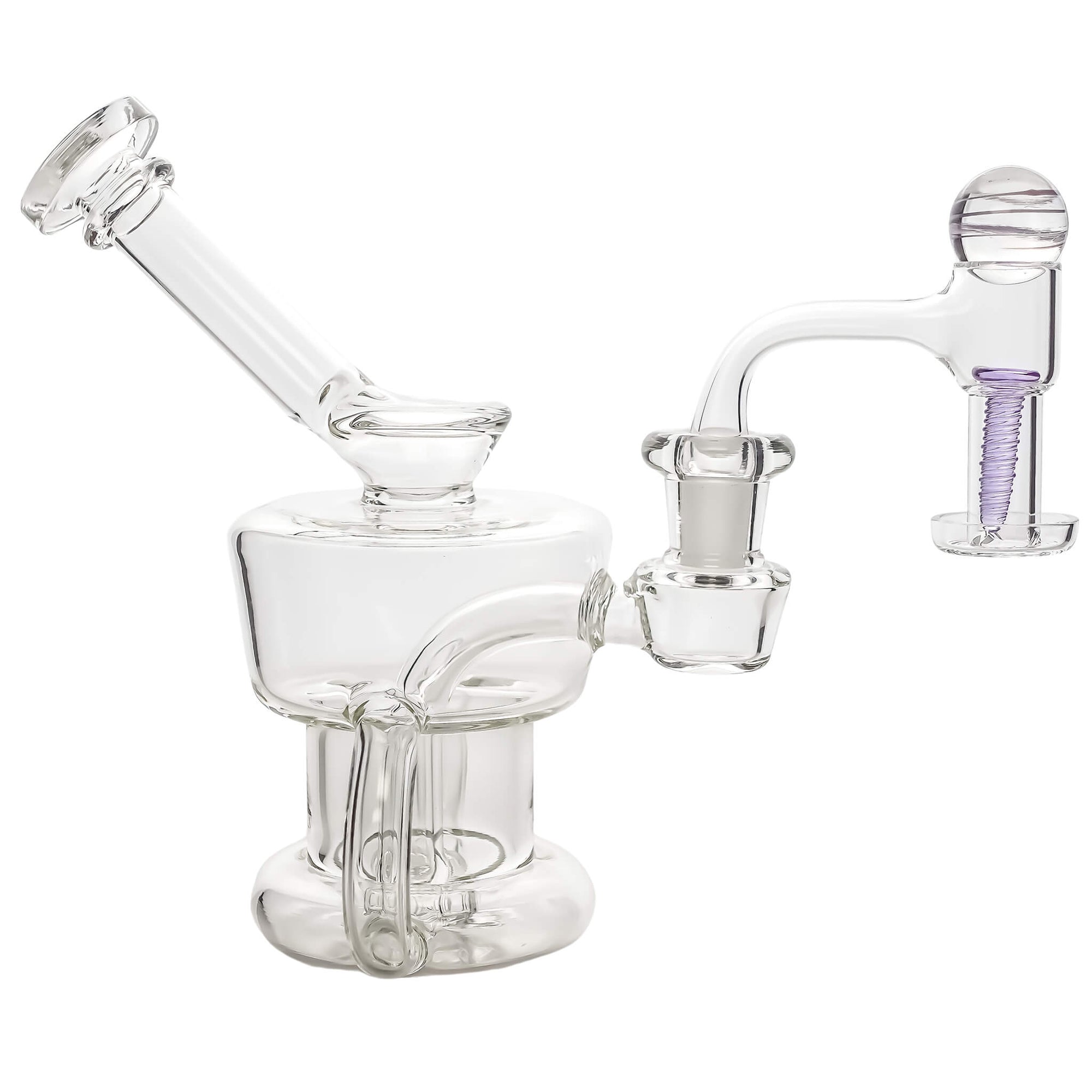 Equalizer Water Tank Bubbler | Dab Bubblers & Pipes | Equalizer With Terp Slurper Purple View | DW