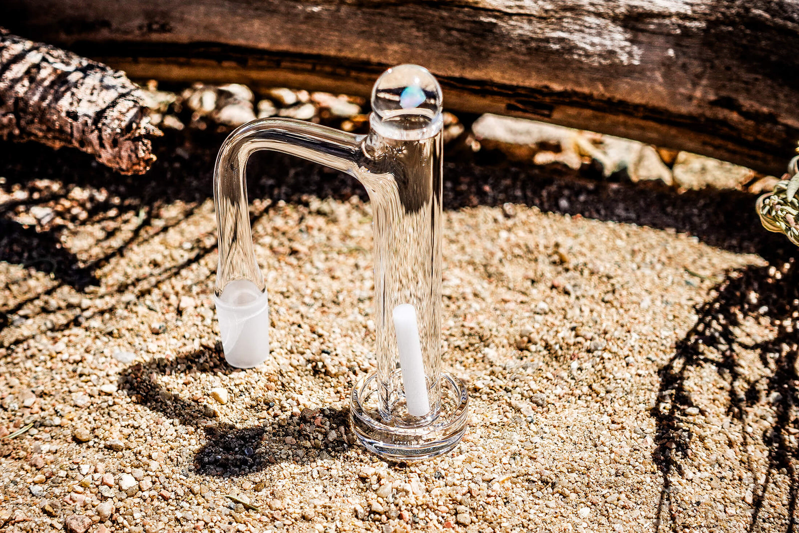 Clear Opal Encased Tower Marble | Control Tower Banger Kit Opal Marble Profile View | DW