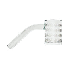 25mm Quartz Banger | 45° | Beveled Edge | Weed Leaf Bottom | DW
