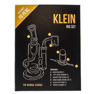 Yo Dab Rig Sets | Klein Style Set Box Rear View | Dabbing Warehouse