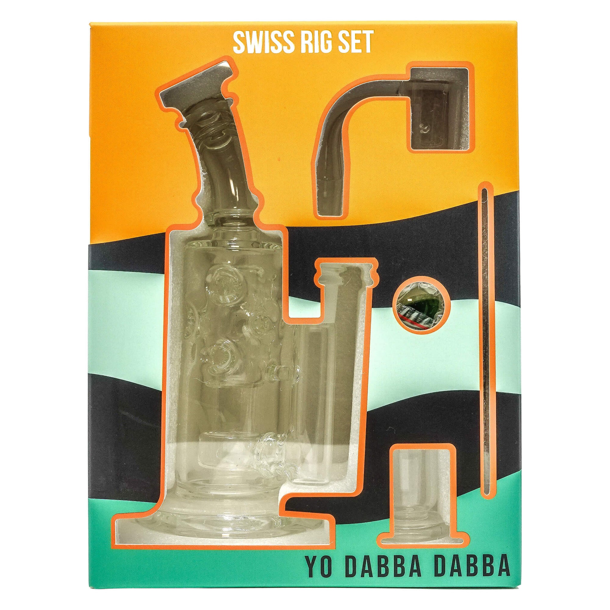 Yo Dab Rig Sets | Swiss Style Set Box Front View | Dabbing Warehouse