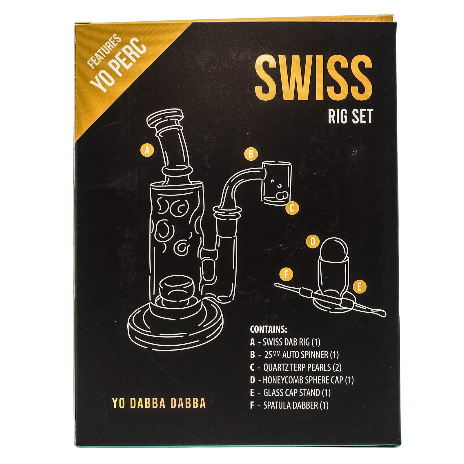 Yo Dab Rig Sets | Swiss Style Set Profile View | Dabbing Warehouse