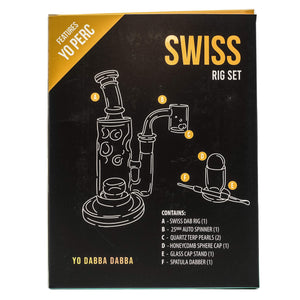 Yo Dab Rig Sets | Swiss Style Set Box Rear View | Dabbing Warehouse