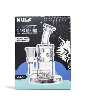 Wulf Mods Shift 14mm Dab Rig with Quartz Banger | Clear Color In Box | DW