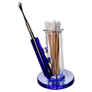 Dab Tool Stand | Blue Tool With Swabs View | Dabbing Warehouse