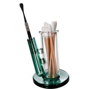 Dab Tool Stand | Green Tool With Swabs View | Dabbing Warehouse