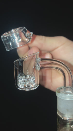 Diamond Knot Quartz Banger