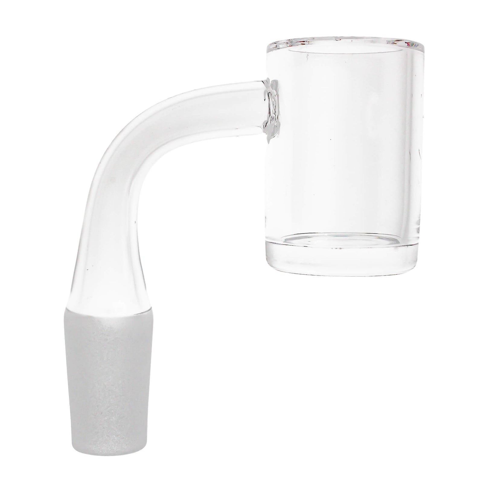 25mm Quartz Banger - Beveled Edge - Clear Bottom | 14mm Male Profile View | DW