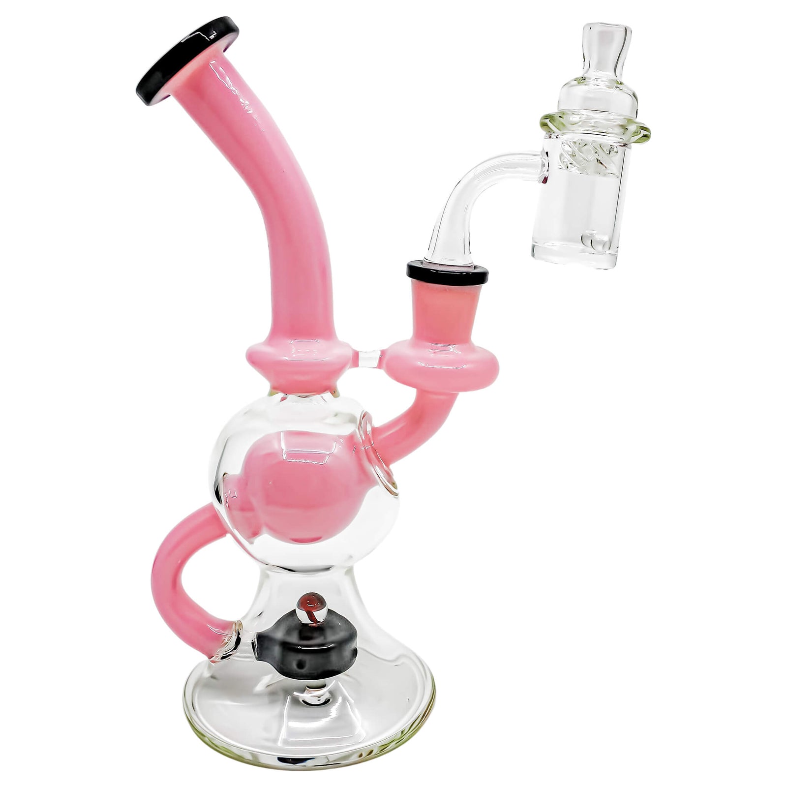 Ball Dab Rig 25mm Dab Kit | Pink Rig Kit Profile View | Dabbing Warehouse