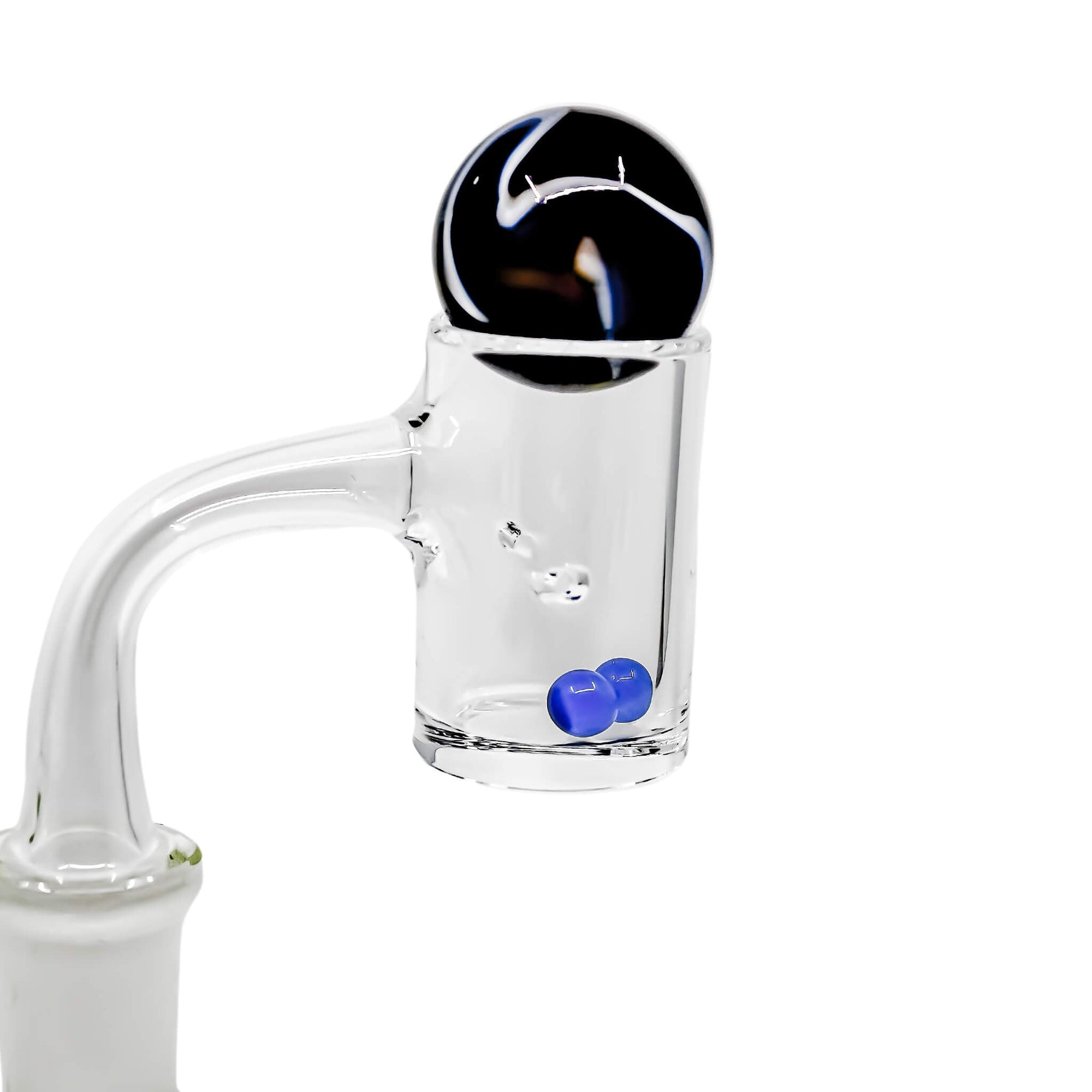 Clear Commander Auto-Spinning Dab Kit | Blue Pearls Auto-Spinning View | Dabbing Warehouse
