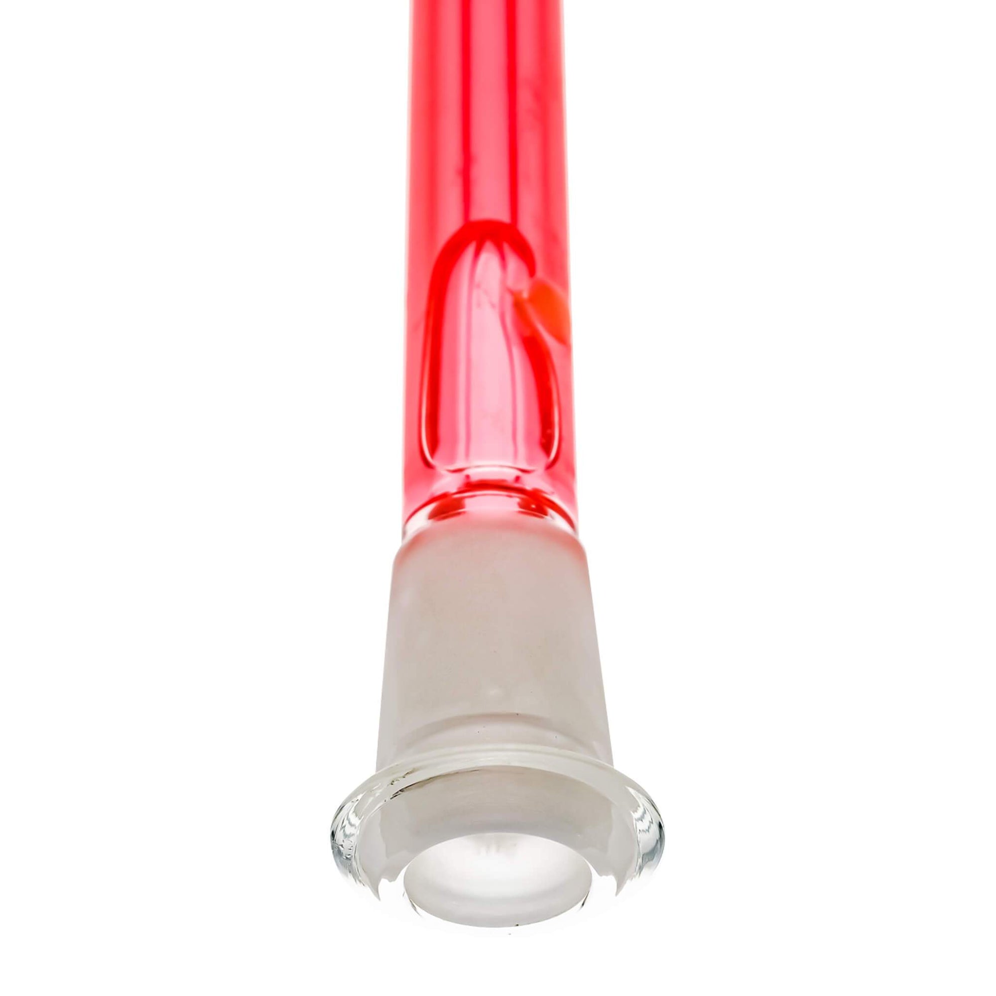 18mm to 14mm Female Glycerin Downstem | Pink Joint End | Dabbing Warehouse