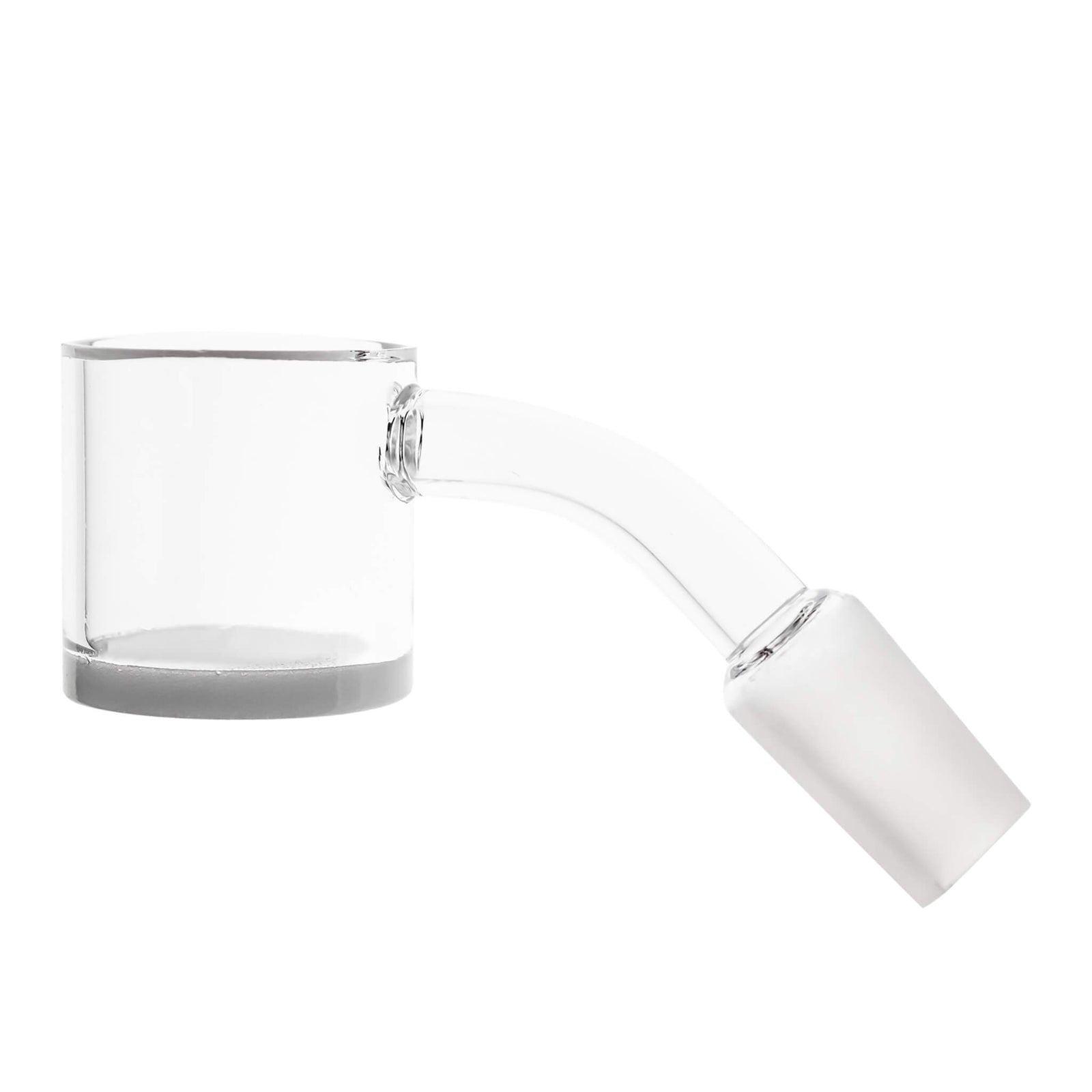 45° 30mm Quartz Banger - Beveled Edge - Opaque Bottom | Profile View | DW
