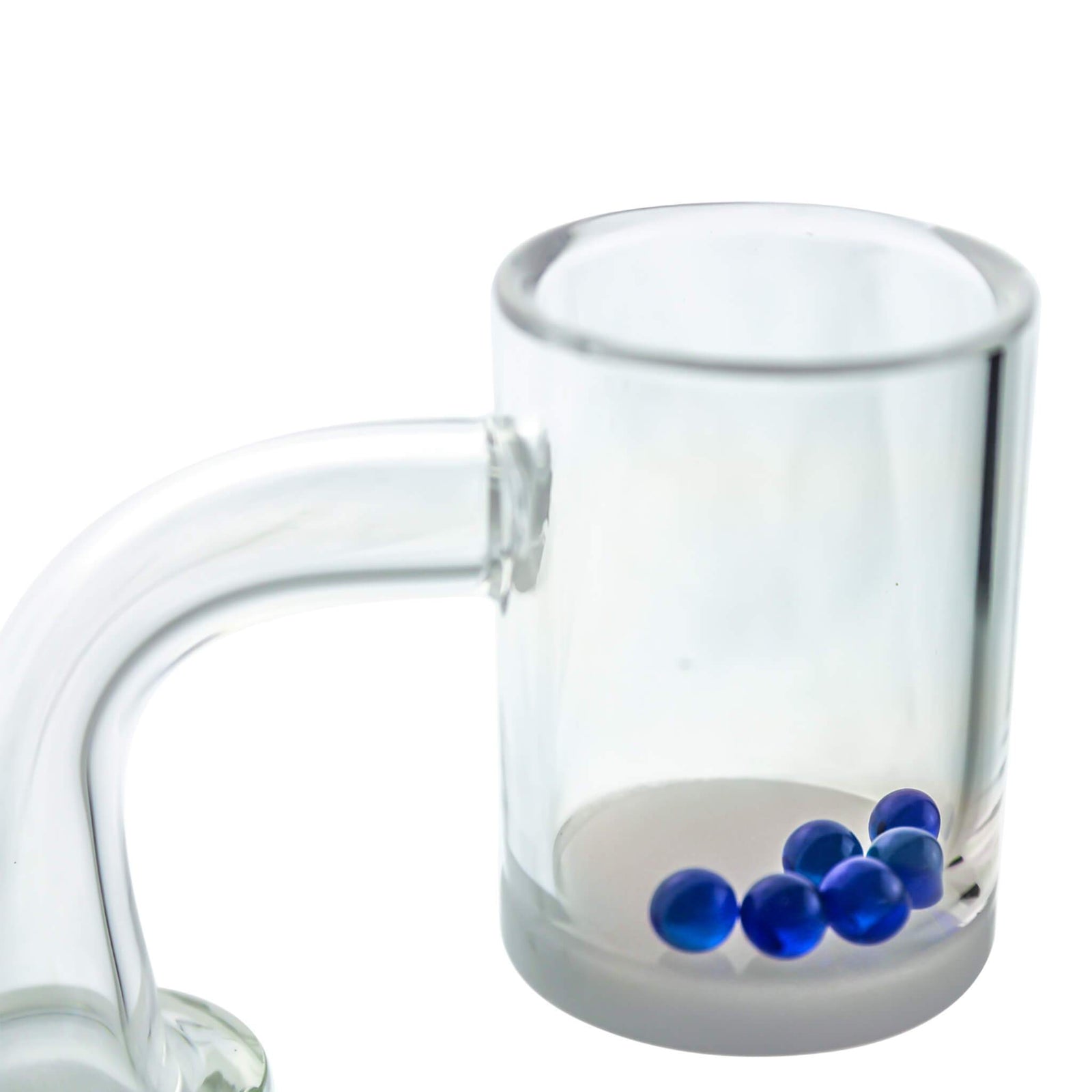 4mm Terp (Dab) Pearls-Blue Crystal | Blue Crystal Terp Pearls In Banger View | DW