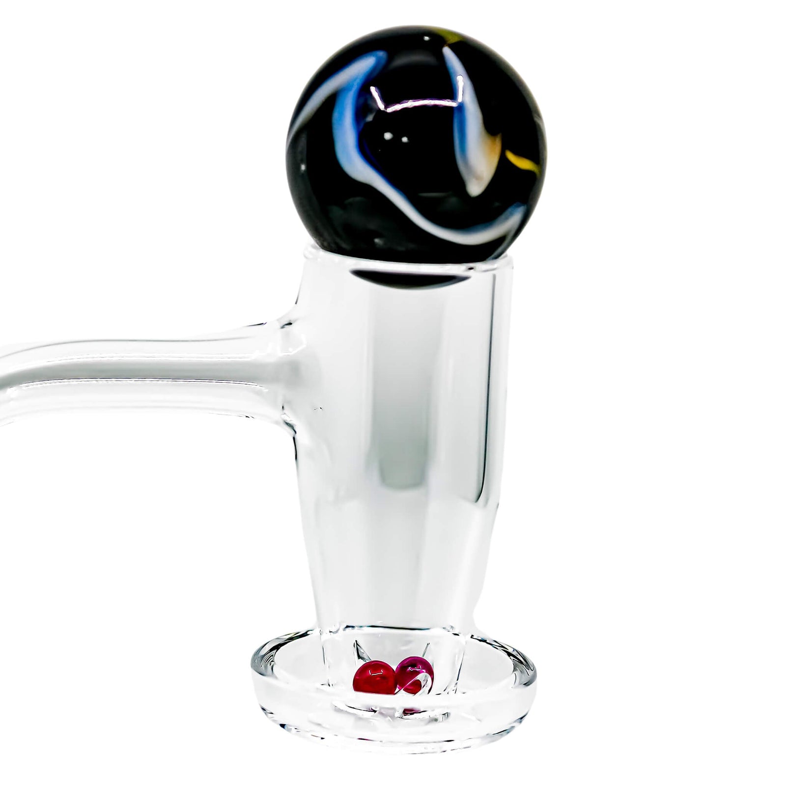 Full Weld Vortex Valve Bucket Terp Slurper Kit | 4mm Blue Crystal Pearls | the dabbing specialists