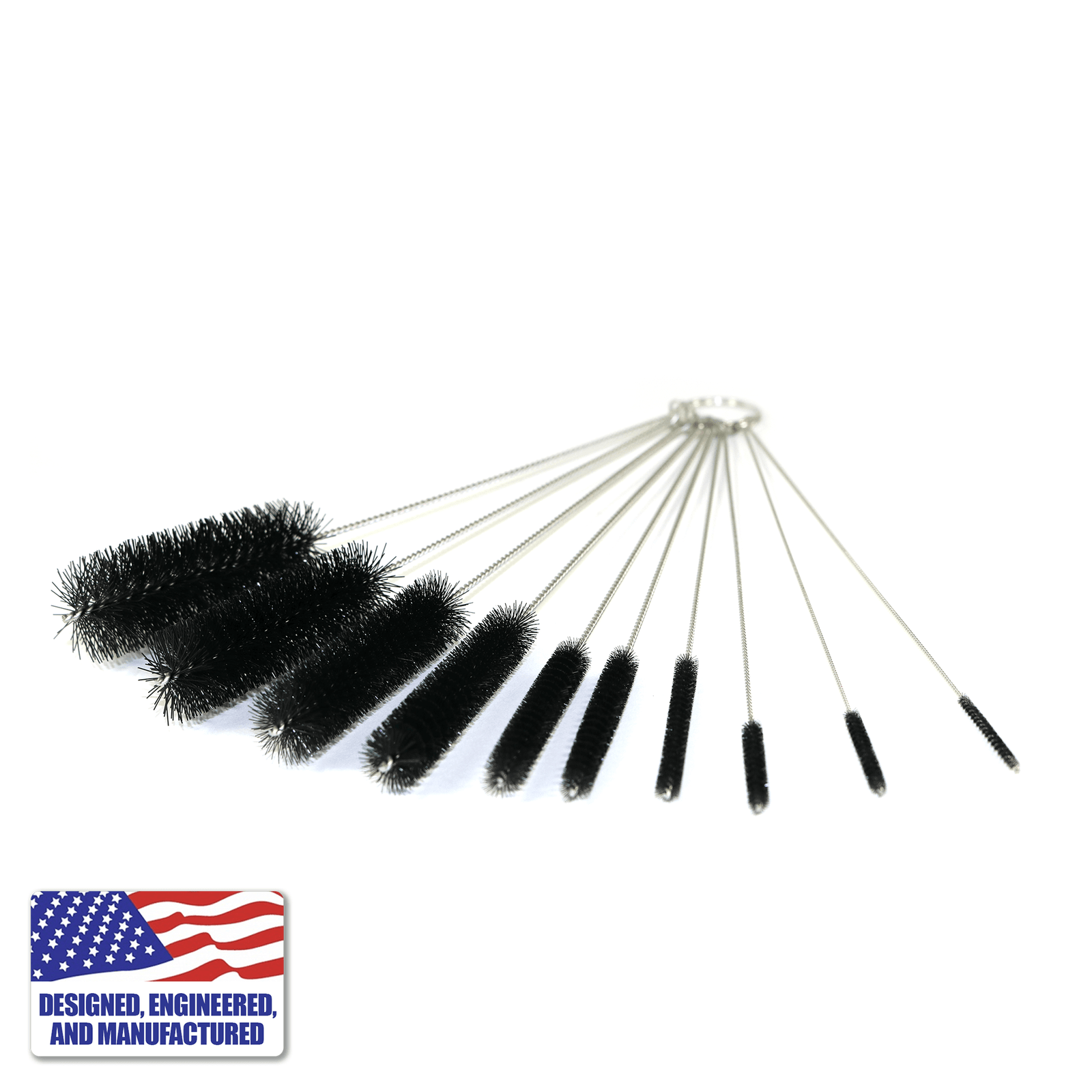 Multiple Brush Cleaning Kit for Glass Pipe Bubblers and Titanium Tools | Dabbing Warehouse