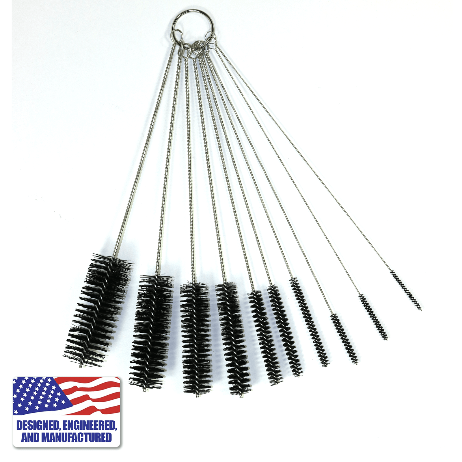 Multiple Brush Cleaning Kit for Glass Pipe Bubblers and Titanium Tools | Dabbing Warehouse