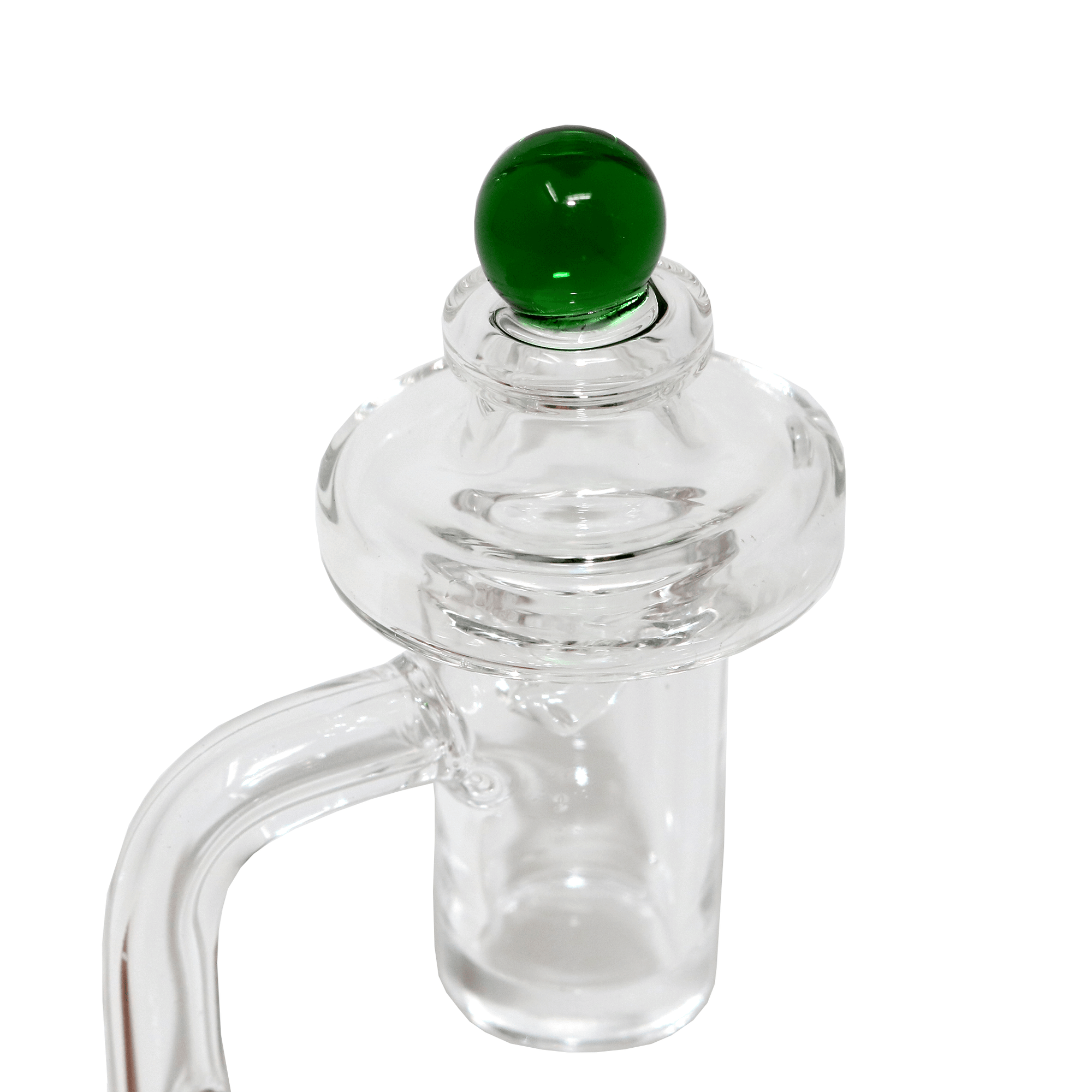 Colorful Flying Saucer Carb Cap | In Use On Banger View | Dabbing Warehouse