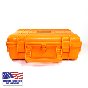 Portable Enail Case in Orange - Handle View