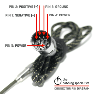 16mm Coil Heater for Enails and Dabbing | XLR Pin Connection Diagram | Dabbing Warehouse