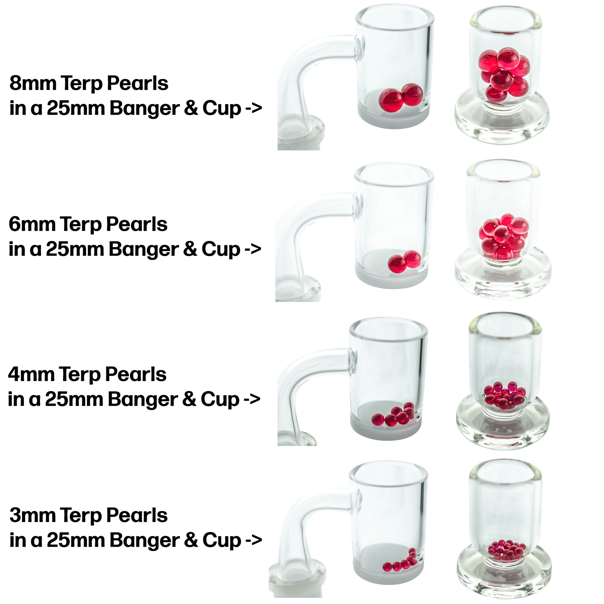 6mm Terp (Dab) Pearls-Ruby | Terp Pearl Size Chart View | Dabbing Warehouse