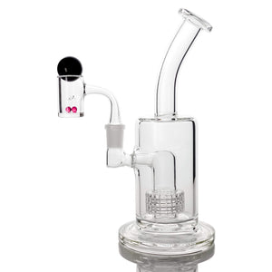 Clear Commander Auto-Spinning Dab Kit | Ruby Kit Profile View | Dabbing Warehouse