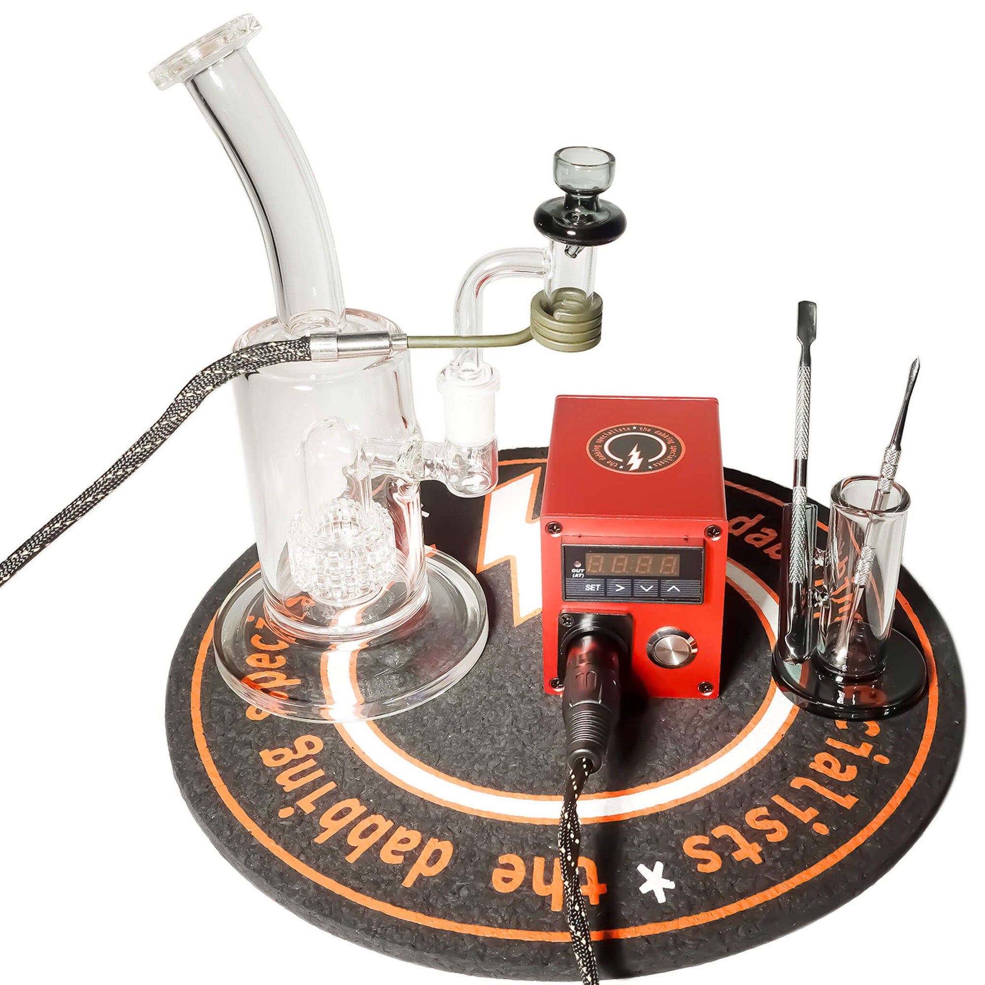 Commander 16mm E-Banger Deluxe Enail Kit | Red Finish View | the dabbing specialists