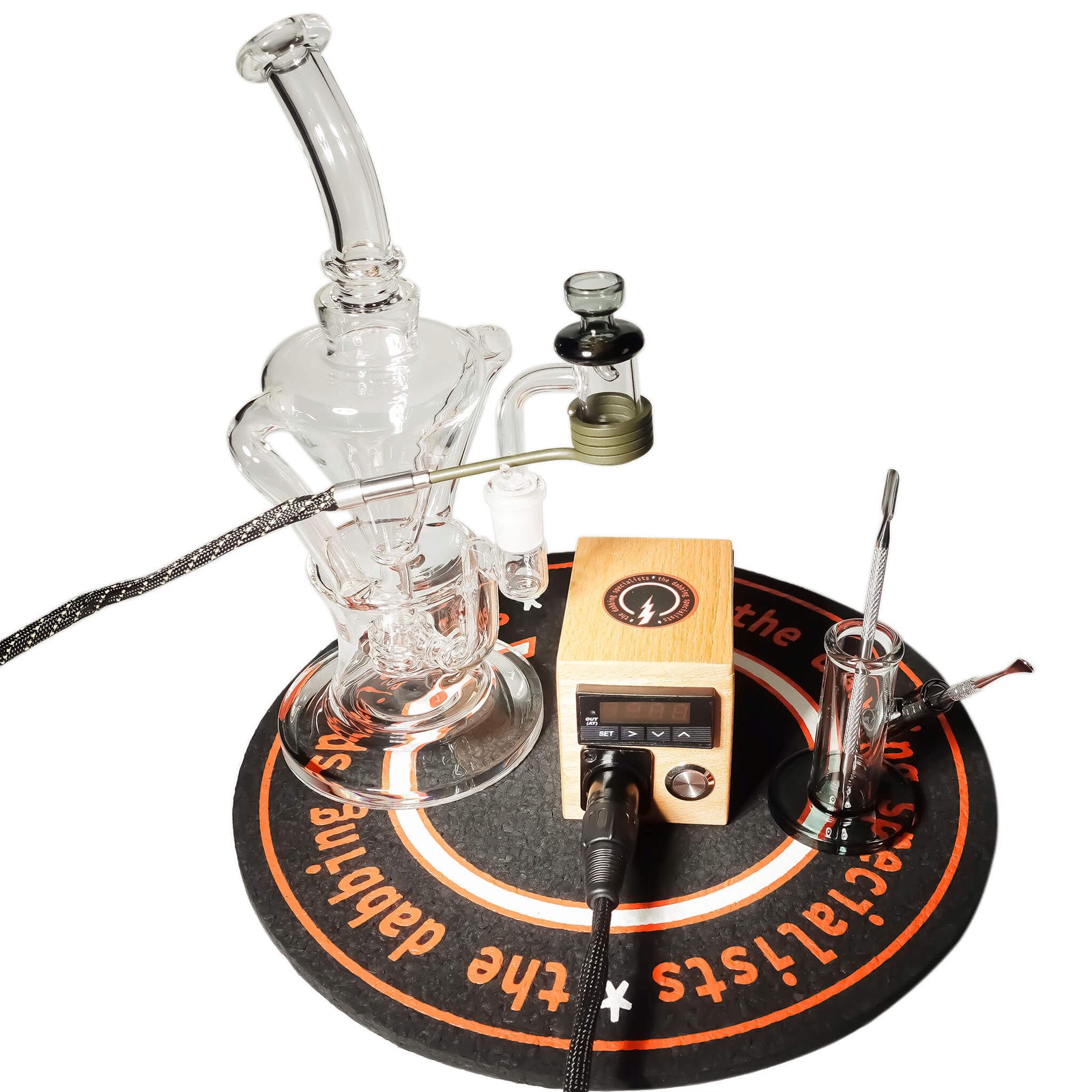 Futurus 20mm E-Banger Deluxe Enail Kit | Wood Grain Kit View | Dabbing Warehouse