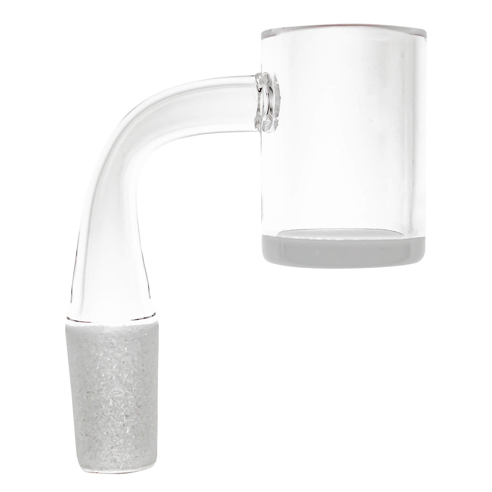 25mm Quartz Banger - Beveled Edge - Opaque Bottom | Profile View | DW