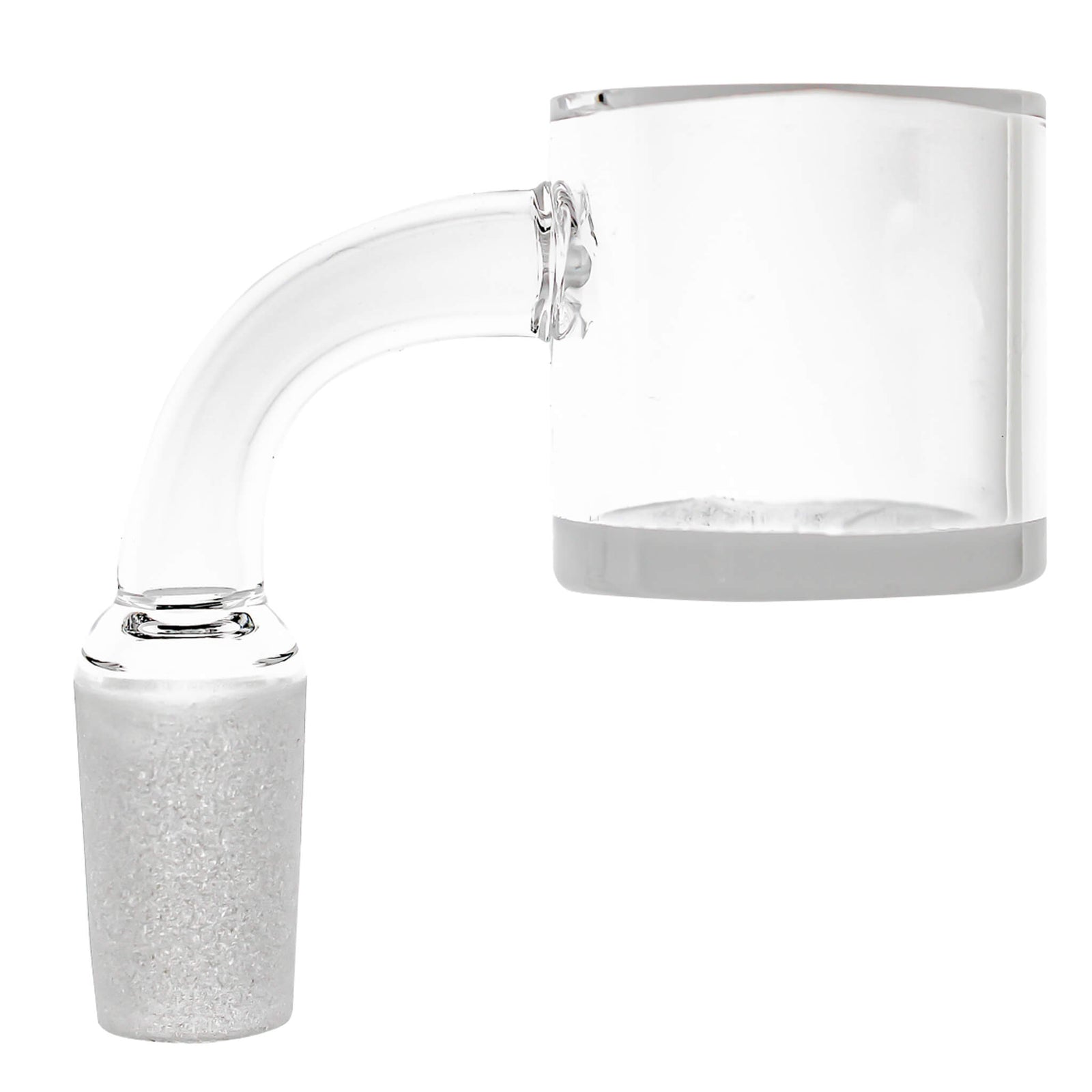 30mm Quartz Banger - Beveled Edge - Opaque Bottom | Profile View | DW