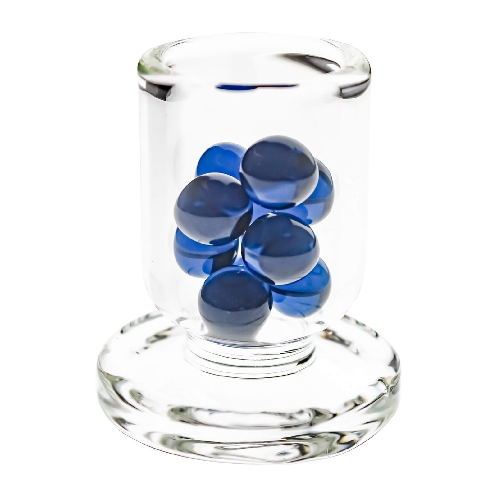 Blue Crystal 8mm Terp Pearls | Blue Crystal Terp Pearls In Banger View | Dabbing Warehouse